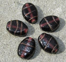 Lampwork ovaler 12x16mm lila