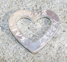 Budskapshjärta LOVE - LIVE - LAUGH