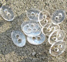 Plexiglas knapp oval 10x14mm