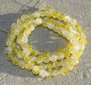 Crackle 8mm crystal/citrongul