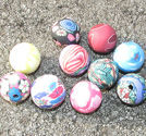 Fimopärla 12mm MIX 10st