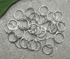 Smyckedelar - Silverfärg - Motringar - Motringar 10mmx1.2mm ljus silver