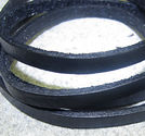 Läderrem platt svart 6mm 1m