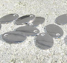 Tag oval 12x17mm 25st