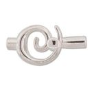 Lås liten swirl innermått 6.2mm ljus silver