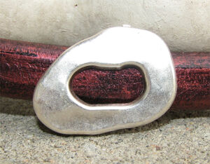 Regaliz - Regaliz metall oval 17x25mm