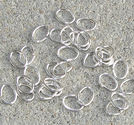 Motringar ovala 5x7mm ljus silver