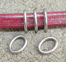 Metallpärlor ovala ringar innermått 7x10mm
