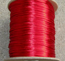 Satintråd 2mm röd 3 meter