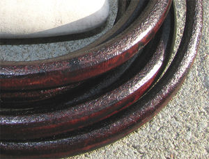 Regaliz - Regaliz läderrem 6x10mm brun