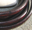 Regaliz läderrem 6x10mm brun 20cm