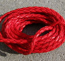 Rem flätad röd 3mm