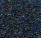 Seedbeads svart iris 12/0