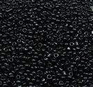 Seedbeads svarta opaka 12/0